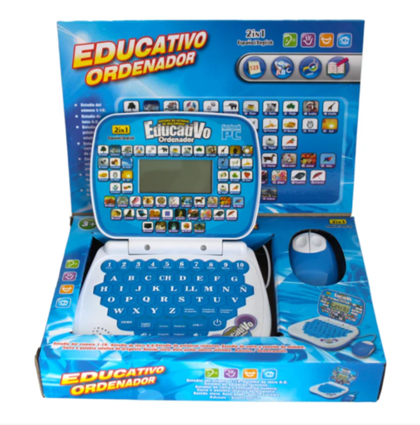 Mini Computador Didáctico Infantil 2en1