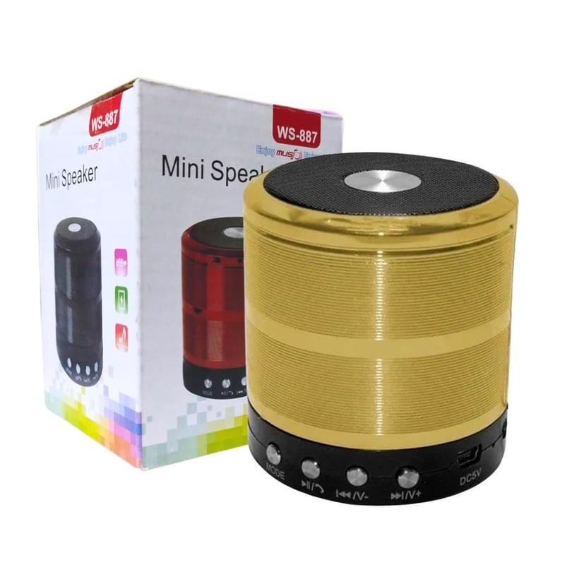 Mini Bafle Metalizado Con Bluetooth