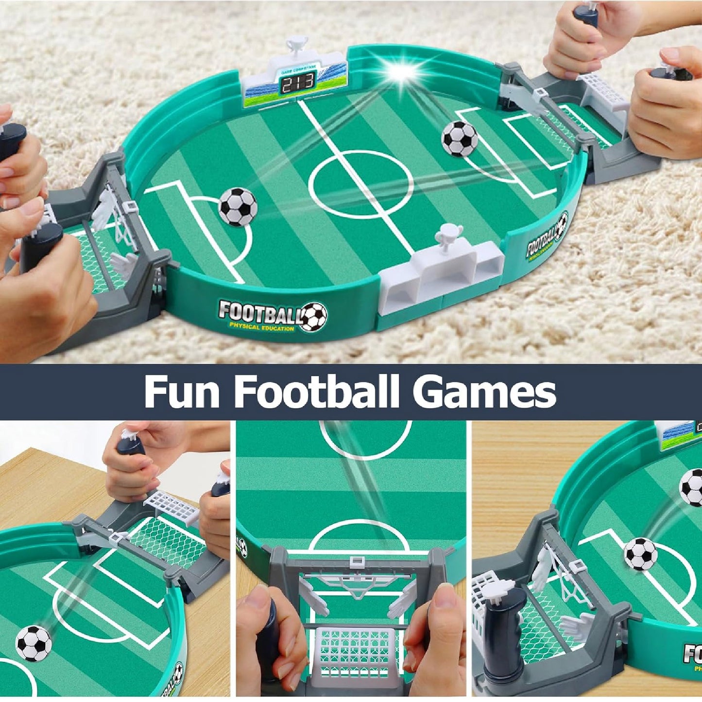 Juego Tablero Fútbol Futbolin De Mesa